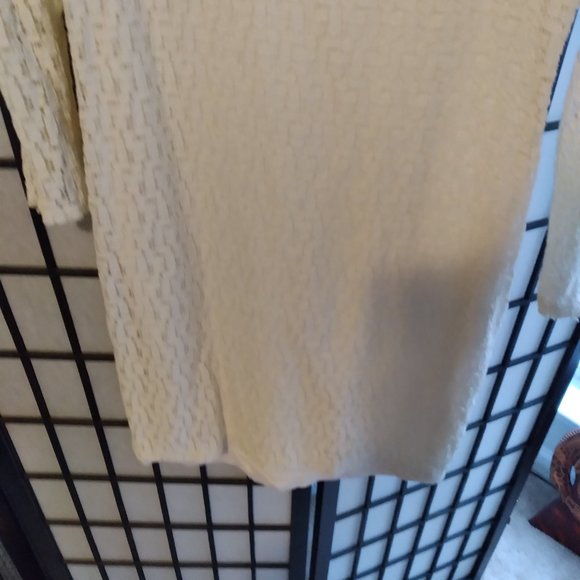 Banana Republic Cream Eyelet Lace 3/4" Sleeve Dress - Picture 2 of 7